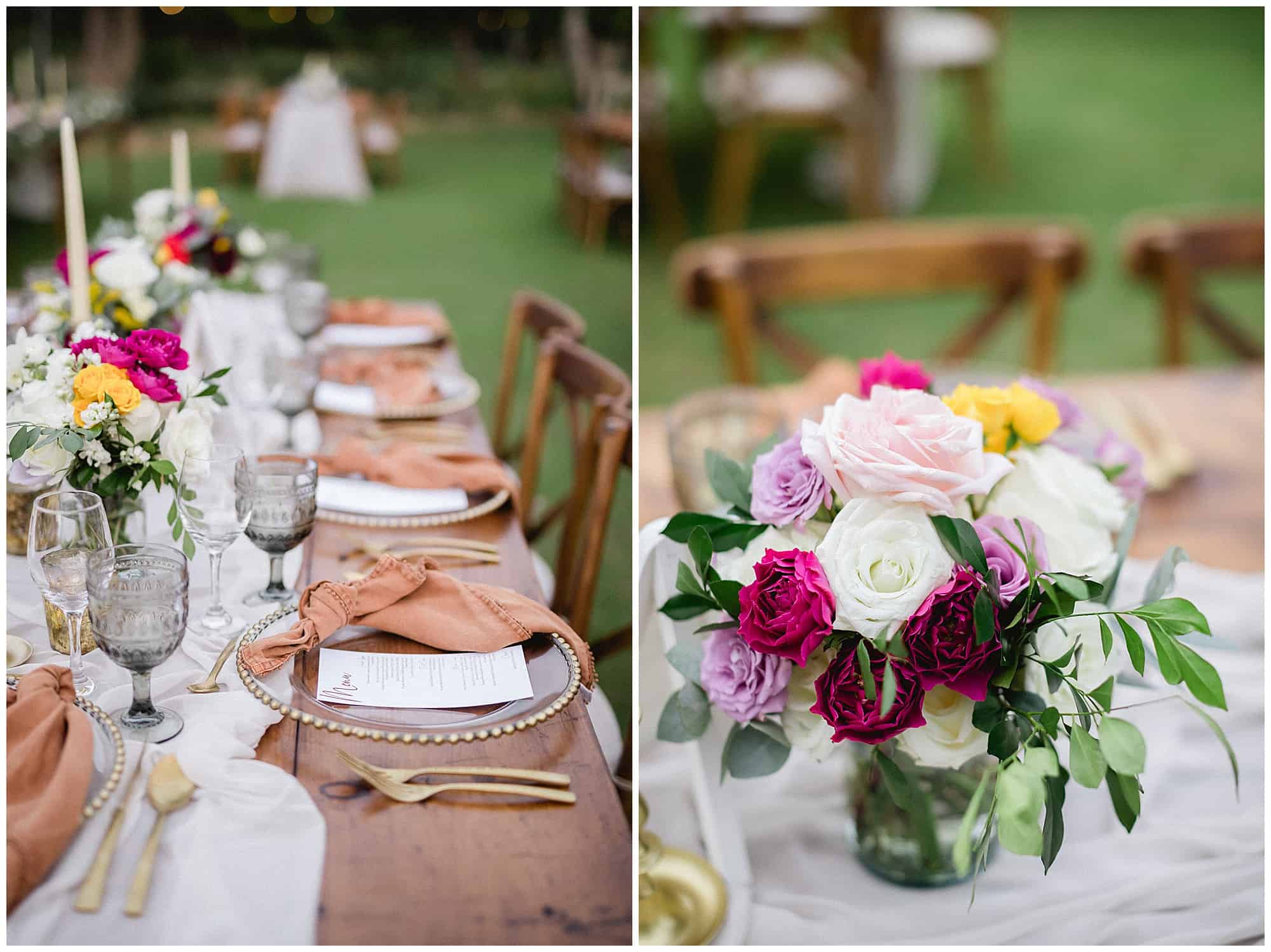 flora farms wedding decor